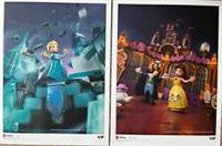 NEW LEGO DISNEY 5007117 BEAUTY & THE BEAST / 5007118 FROZEN LTD EDITION PRINTS