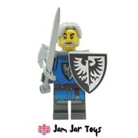 LEGO Black Falcon Knight Castle Minifigure Sword Shield Hair 21325 IDEA085 F27