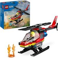 LEGO City Fire Rescue Helicopter Toy for 5 Plus Year Old Boys & Girls,...