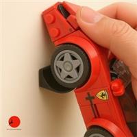 Pack of 10 Lego Speed Champions Wall Mount Display for 8 Stud Lego Cars