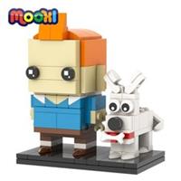 TinTin Snowy 135 Piece Brickheadz Style Brick Block Toy