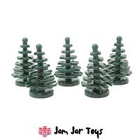 LEGO Pine Trees 5x Dark Green Spruce Xmas Seasonal Plants NEW A194