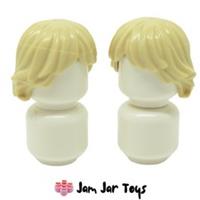LEGO Star Wars Minifigure Hair 2x Tan Tousled & Layered NEW Luke H15