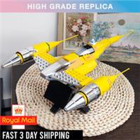 *NEW* UNBRANDED 10026 MOC Star Wars Naboo Starfighter UCS Building Blocks - RARE