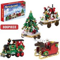 Christmas Series Building Blocks Set Train, Village House & More DIY Holiday Toy