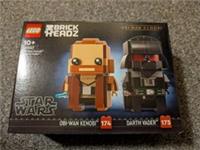 LEGO BRICKHEADZ: Obi-WAN Kenobi & Darth Vader (40547) - BNIB - Free P&P
