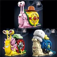 One Piece Den Den Mushi Building Brick Sets Doflamingo Trafalga Law Luffy