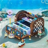 Spongebob Squarepants Mr Krabs Krusty Krab 3200 Piece Building Brick Block Set
