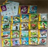 22 LEGO CREATOR EXPLORER MAGAZINE POLYBAGS 11938-11955 11961-11965 +INSTRUCTIONS