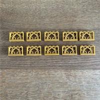 LEGO 1x4x2 Iron Fence w. studs (19121) 10 Pieces, WARM GOLD, FREE UK Postage