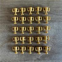 LEGO Mini Trophy with Shaft(part 31922) 25 Pieces, WARM GOLD, FREE UK Postage