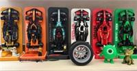 Carbon Fiber Style F1 Display Stand for LEGO Speed Champions Formula 1 Cars