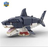 350 PCS Megalodon Shark Ocean Animal Building Blocks Kids Educational MOC Toy
