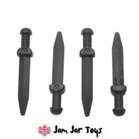 LEGO Roman Sword Weapon Black Thick Crossguard x4 NEW Castle Minifigures W40