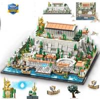 1988 PCS MOC Acropolis of Athens Building Blocks Collection Display Model Kit