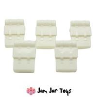 LEGO Backpacks x5 - White Non-Opening Knapsack Star Wars Minifigure NEW A20