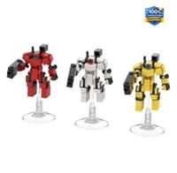3 PCS MOC Mini Mech Robots Building Blocks Set Little Robots Model Toys Kid Gift
