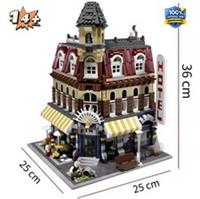 MOC CREATOR - Caf Corner | 2056pcs + 3 Figures (10182) ABS Plastic Kit
