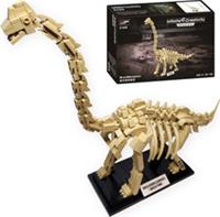 Brachiosaurus Dinosaur Fossil Building Block Set - Skeleton Construction Toy