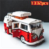 Creator Expert Volkswagen T1 Camper Van VW VDUB Red Building Kit Retired Set