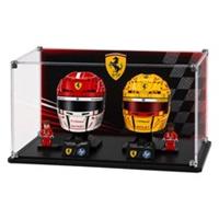Acrylic Display Case for Lego Ferrari Hamilton & Leclerc Helmet 43022 & 43014