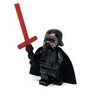 Custom LEGO Kylo Ren Mini Figure Star Wars Sith Lord First Order With Lightsaber