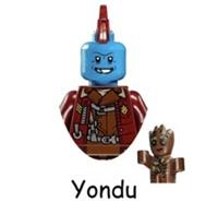 Custom LEGO Yondu Minifigure Marvel Guardians Baby Groot Figure