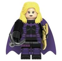 Custom LEGO Batgirl Minifigure DC Superhero Purple Cape Batman Figure