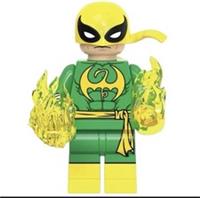 Custom LEGO Iron Fist Minifigure Marvel Superhero Yellow Power Figure