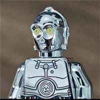 Custom LEGO Chrome Silver TC-14 Minifigure Star Wars Droid Figure