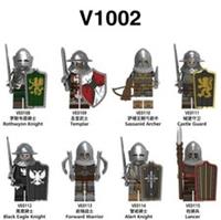 Castle Knights Army Custom LEGO Minifigures 8pcs Figures Medieval Soldier Set