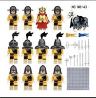 Custom LEGO Medieval Knights Minifigure Bundle Castle Army Horse Set