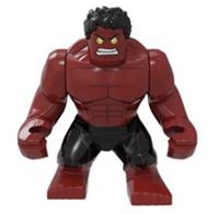 Custom LEGO Red Hulk Big Fig Minifigure Marvel Avengers Large 7.5cm Figure