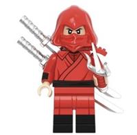 Custom LEGO The Hand Ninja Minifigure Red Marvel Daredevil Swords