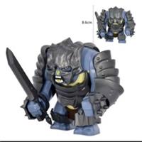 Custom LEGO Armoured Troll Big Fig Lord of the Rings Moria Monster Figure