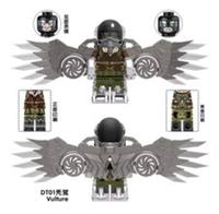 Custom LEGO Marvel Vulture Minifigure Spider-Man Wings Superhero Villain Figure