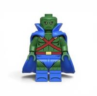 Martian Manhunter Custom LEGO DC Justice League Minifigure Blue Cape Figure