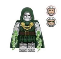Custom LEGO Doctor Doom Minifigure Marvel Fantastic Four With Energy Effects
