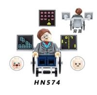 Custom LEGO Stephen Hawking Minifigure Scientist Wheelchair With Arcade Screens