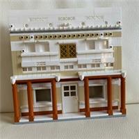 LEGO original parts - OLD Mexican country house BUILDING DIORAMA my design 0311