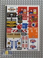 Lego Town City Food STICKER SHEET ONLY for Lego set 60233 Donut shop opening