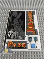 Lego Jurassic World STICKER SHEET ONLY for Lego set 75936 T. rex Rampage - New
