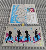 Lego Friends STICKER SHEET 1 and 2 for Lego set 41105 Pop Star Show Stage - New