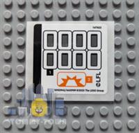 Lego Star Wars STICKER SHEET ONLY for Lego set 75350 Clone Commander Cody Helmet