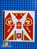 Lego Town City Fire STICKER SHEET ONLY for Lego set 60217 Fire Plane - Brand New