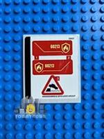 Lego City Fire STICKER SHEET ONLY for Lego set 60213 Dock Side Fire - Brand New