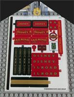 Lego Disney STICKER SHEET 3 ONLY for Lego set 71044 Disney Train and Station