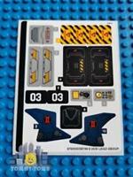 Lego Super Heroes STICKER SHEET ONLY for set 76162 Black Widows Helicopter Chase