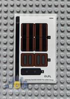 Lego Star Wars STICKER SHEET ONLY for Set 75351 Princess Leia (Boushh) Helmet
