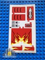 Lego Ninjago STICKER SHEET ONLY for Lego set 70727 X-1 Ninja Charger - New RARE